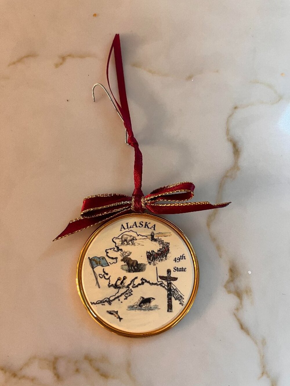 Alaska Christmas Ornament